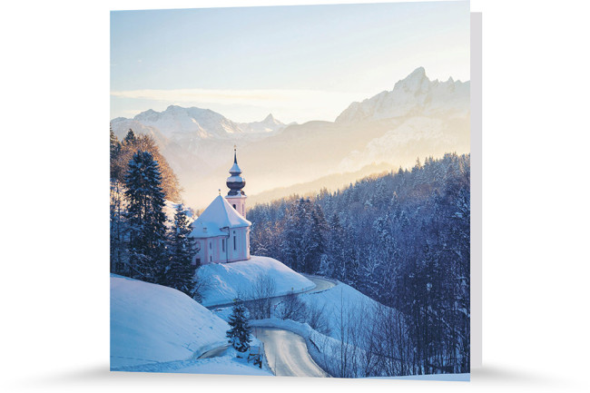 Weihnachtskarte | Sonnenaufgang