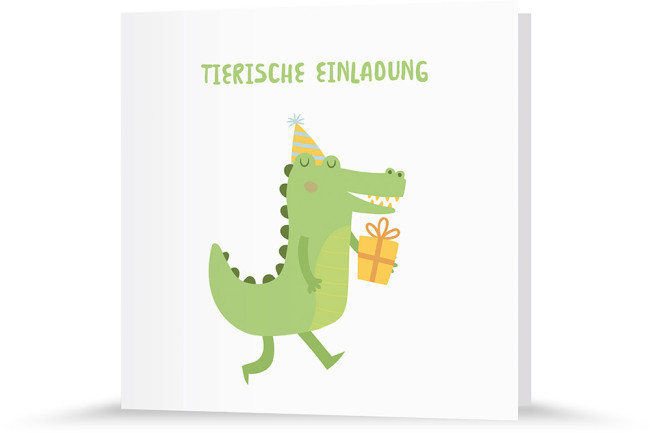 Geburtstagseinladung | Tierische Einladung