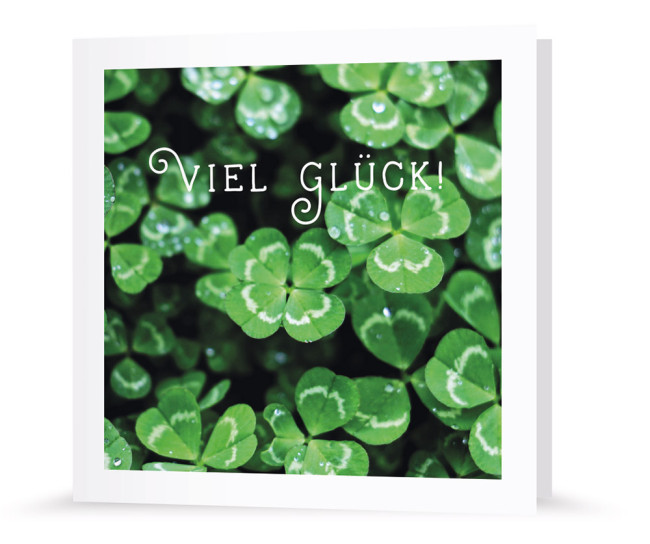 Grußkarte | Viel Glück