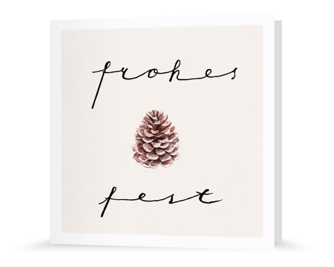 Weihnachtskarte | Zapfenzauberei