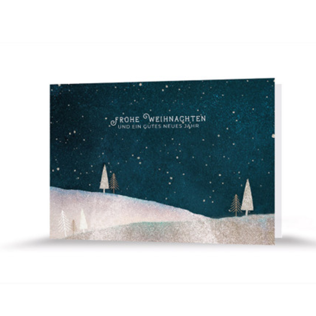 Weihnachtskarte | Schillernde Weihnacht