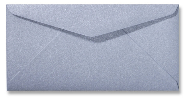 Kuvert | Metallic Silver 11x22cm