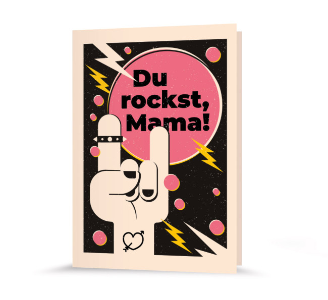 Grußkarte | Du rockst, Mama!