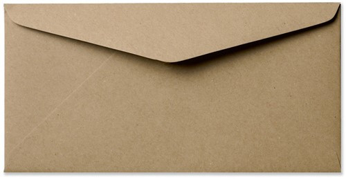 Kuvert | Earth Naturbraun 11x22cm