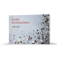 Weihnachtskarte | Goldene Sterne
