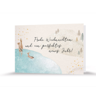 Weihnachtskarte | Rehweide